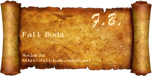 Fall Buda névjegykártya